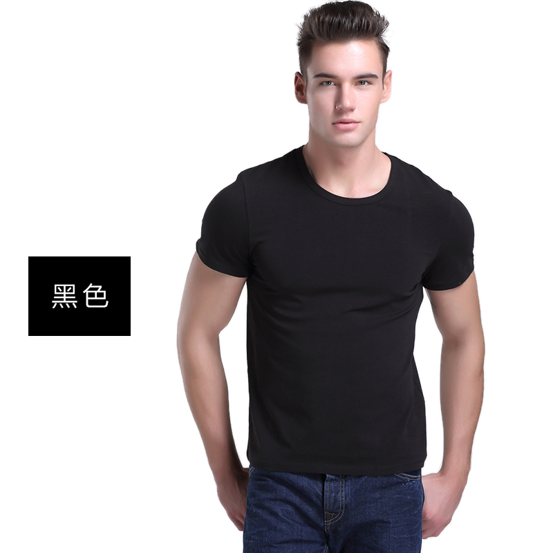 Palando ngắn tay áo thun vải cotton mens ngắn tay đáy tròn cổ edder lớn mã cơ thể thở thể thao áo.