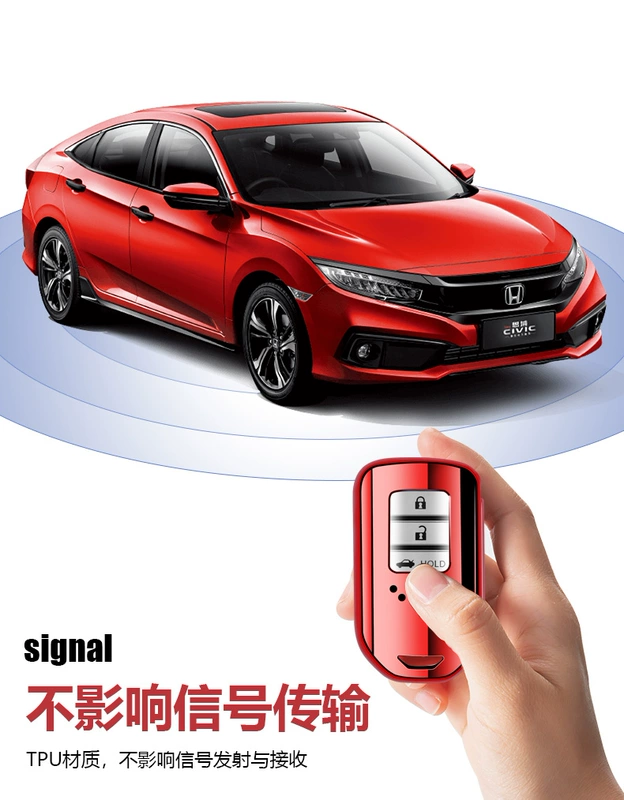 Thích hợp cho vỏ chìa khóa Honda thế hệ thứ 10 Civic CRV Binzhi XRV Lingpai Guandao Accord Haoying chìa khóa xe ô tô túi khóa vỏ tem xe ô to đẹp