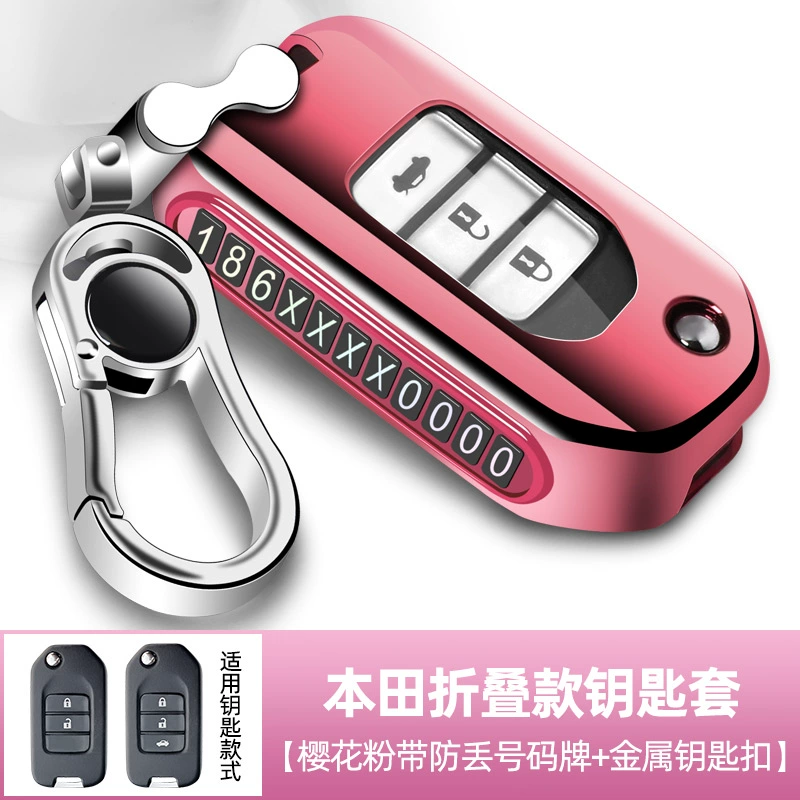 Thích hợp cho vỏ chìa khóa Honda thế hệ thứ 10 Civic CRV Binzhi XRV Lingpai Guandao Accord Haoying chìa khóa xe ô tô túi khóa vỏ tem xe ô to đẹp 