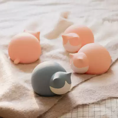 Factory direct sales Youji cute cat silicone water injection hot water bottle creative warm water bag mini portable hand warmer