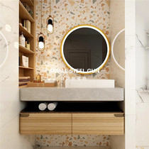 Color terrazzo floor tile 600 × 600 large particles wear-resistant living room kitchen antique tile toilet non-slip tile