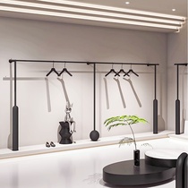 Clothes display rack for clothing store special iron black bold wall hanging clothes hanger womens clothing store wall hanging display rack