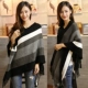 Mùa xuân 2019 mới của phụ nữ Hàn Quốc áo thun tua rua áo len cape áo choàng len sọc áo khoác mùa thu - Đan Cardigan