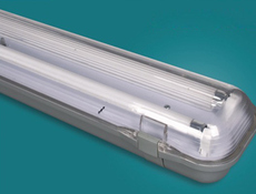 Foshan lighting LED lighting tube 1 2 * 36 40W single double branch with lamp shade Three-proof bracket waterproof fog explosion proof