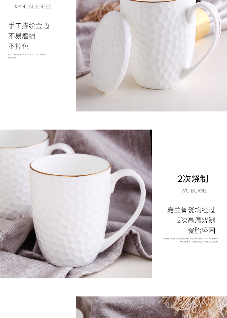 Garland ipads porcelain cup keller up phnom penh office of pure ceramic cup cup of household water cup cup Europe type