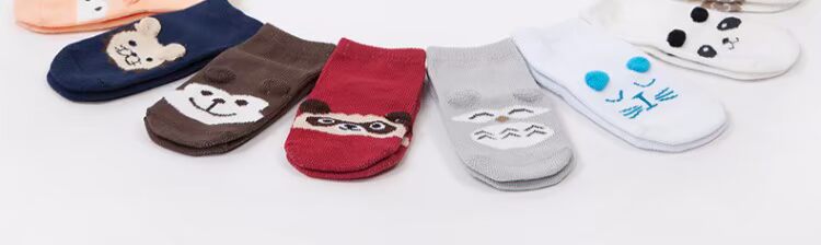 Vớ trẻ sơ sinh mùa xuân và mùa thu 0-1-3 tuổi Vớ trẻ em 6-12 tháng cotton vớ trẻ em chống trượt mùa đông tất da đẹp cho bé
