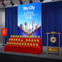 The golden eggs shelf smashing Golden dedicated sets the table display pendulum table draw props custom shelves three golden eggs