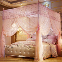 Mosquito net 1 5m bed three door door 1 8m double household court floor princess style encrypted thickened thickened bracket