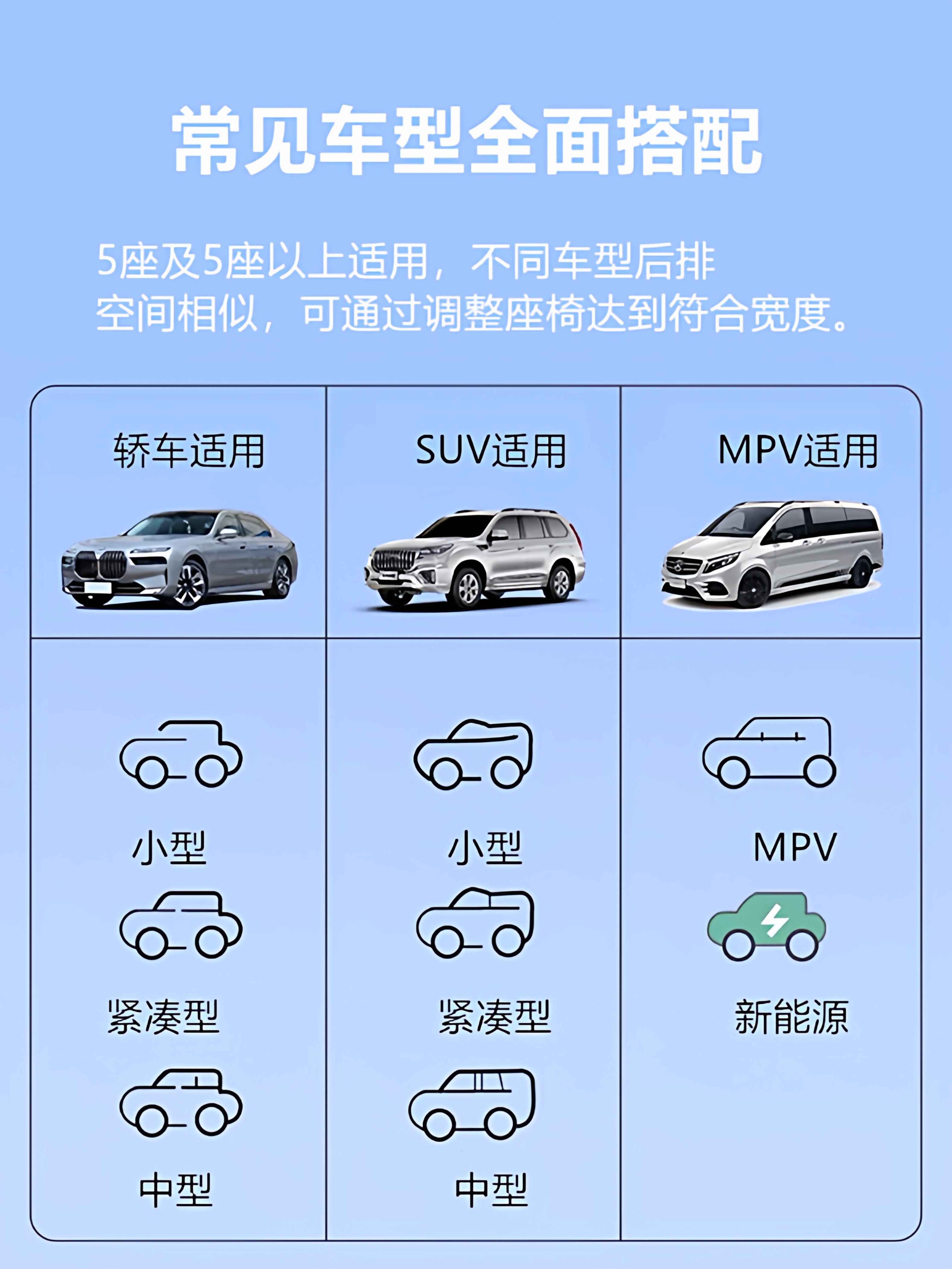 Car-mounted automatic inflatable bed, rear seat sleeping pad, sleeping aid for young children, car travel bed for long journeys