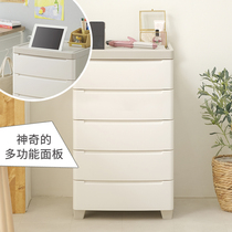 Alice plastic storage cabinet Japanese multi-layer thickened slit drawer living room bedroom kitchen five bucket clothes cabinet