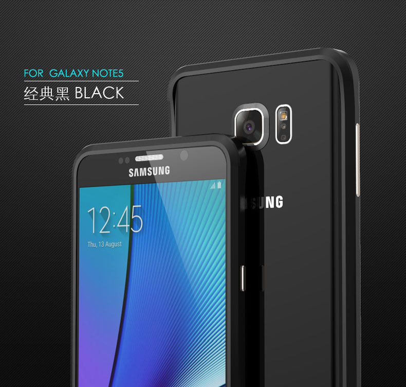 Luphie Blade Sword Slim Light Aluminum Bumper Metal Shell Case for Samsung Galaxy Note 5 N9200