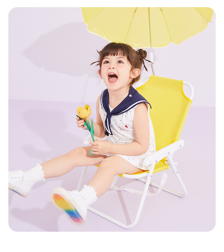 Hello Kitty 21年夏装新款 女童海军风连衣裙 天猫优惠券折后￥59包邮（￥129-70）73~120码3色可选