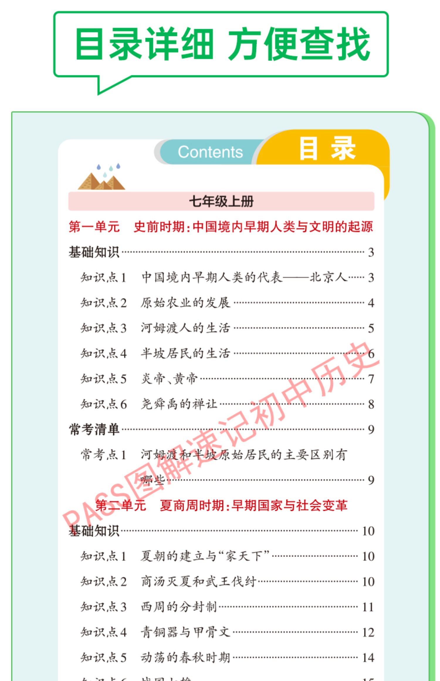 图解速记初中小四门历史道德与法治地理生物知识点汇总速查速记背记手册基础知识大全七八九年级中考备考复习资料pass绿卡图书正版