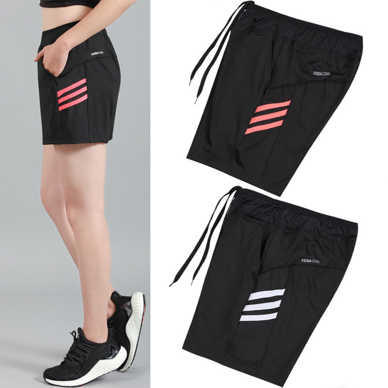 Sports shorts women's summer running quick-drying high-waisted loose gym training outer wear yoga students sports meeting hot pants