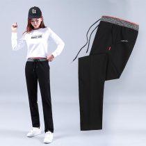 Spring and summer sports pants Womens loose straight wide leg casual pants pants Sports womens cotton pants running yoga fitness