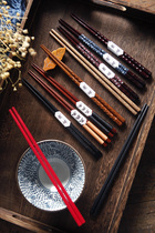Japanese style Chinese style winding wooden chopsticks Wooden chopsticks food photography photo shooting props background