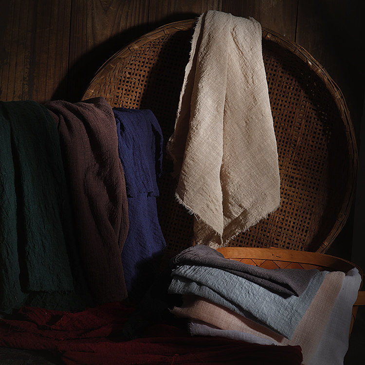 Japanese-style linen and cotton texture, burrs, gourmet napkins, tea towels, background fabrics, photography, photography props