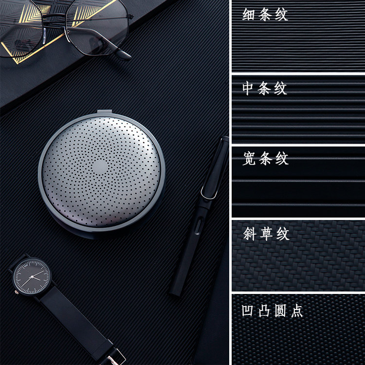 Black stripe photography background mobile phone watch jewelry shooting background cloth leather photo props