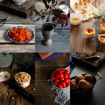 Dark dark wood grain cement grain ins wind baking food photography board photo props background paper