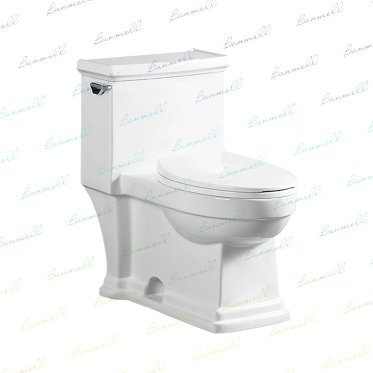 Exported to the UK through UPC Jet siphon one-piece toilet American-style European-style retro toilet ceramic