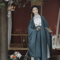 Qing ru, так что капуста оригинальный Hanfu Ming -Ming -Mend Cloak Special Pure Color наградил мать -пряжка с большими рукавами большой объем универсал