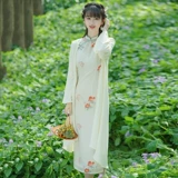 Ретро трикотажный кардиган, куртка, ципао, накидка, плащ, китайский стиль