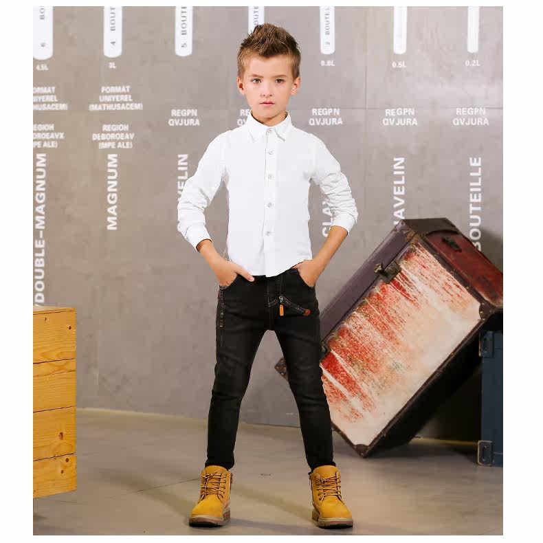 Chemise garcon à manche longue - Ref 2075116 Image 15