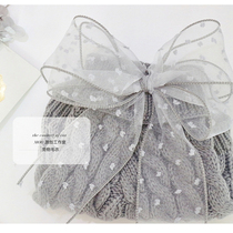 MOG Gray Yarn Big Butterfly Sweater Fairy Knitted Cat Small Dog Clothes Autumn Winter Spring Warm