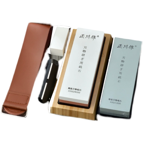 正川作 Профессиональный шлифовальный нож Стоун Семейство использует лезвие кухонного ножа для коммерческого двустороннего грубого и мелкого масляного камня кухонные шлифовальные ножи