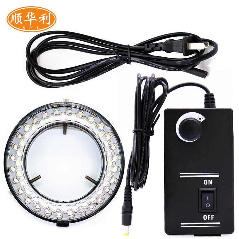 Shunhuali Microscope Circular Light Source LED Circular Light 60 microscope fluorescent lamps can be adjusted to brightness