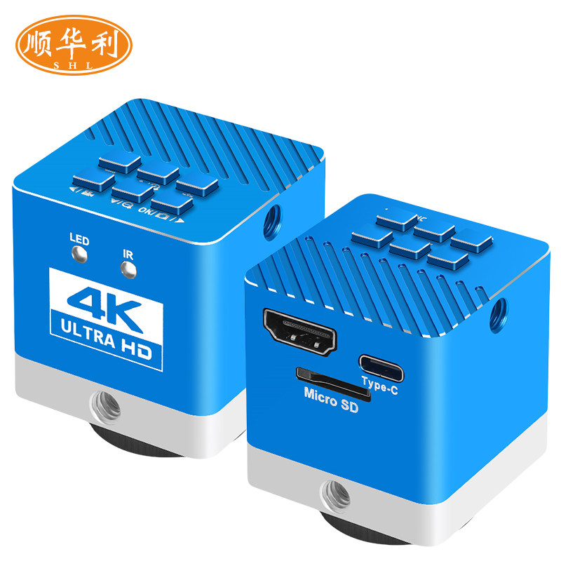 手机维修工业相机电子镜头4K单筒体式放大镜目镜hdmi/usb摄像机