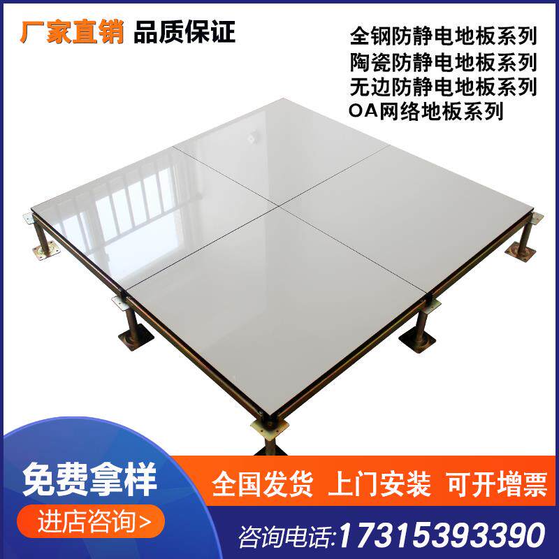 Manufacturer Direct Sales Antistatic Floor School Room Overhead Ceramic Surface Monitoring Room Weak electric room 600 Distribution room PVC