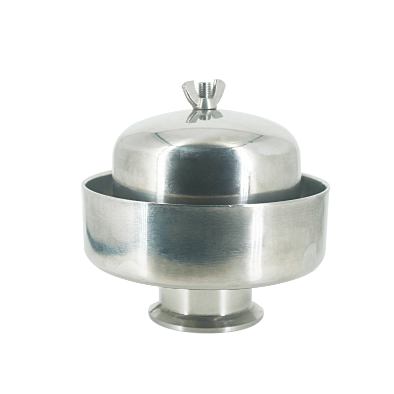 304 Stainless Steel SUCTION CAP SANITARY GRADE AIR FILTER INDUSTRIAL DUST REMOVAL QUICK FIT CLAMP PIPE UNION SUCTION APPARATUS