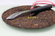 Titanium brother handmade Puer tea titanium alloy tea knife TC4 tea set Tea Needle tea cone pry tea tool hammer making tea ceremony