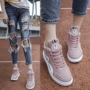 Giày thể thao và giải trí mới 2018 mùa thu Sinh viên Hàn Quốc Đường phố Harajuku chụp giày cao gót hip hop nữ nhảy đường phố giày thể thao nữ cao cấp