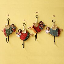 American country retro nostalgic resin European decorative adhesive hook pendant Fat Angel clothing store clothes adhesive hook creative