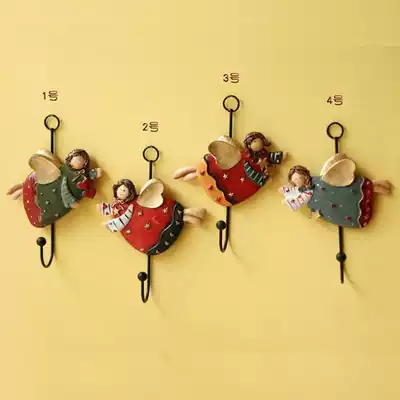 American country retro nostalgic resin European decorative adhesive hook pendant Fat Angel clothing store clothes adhesive hook creative