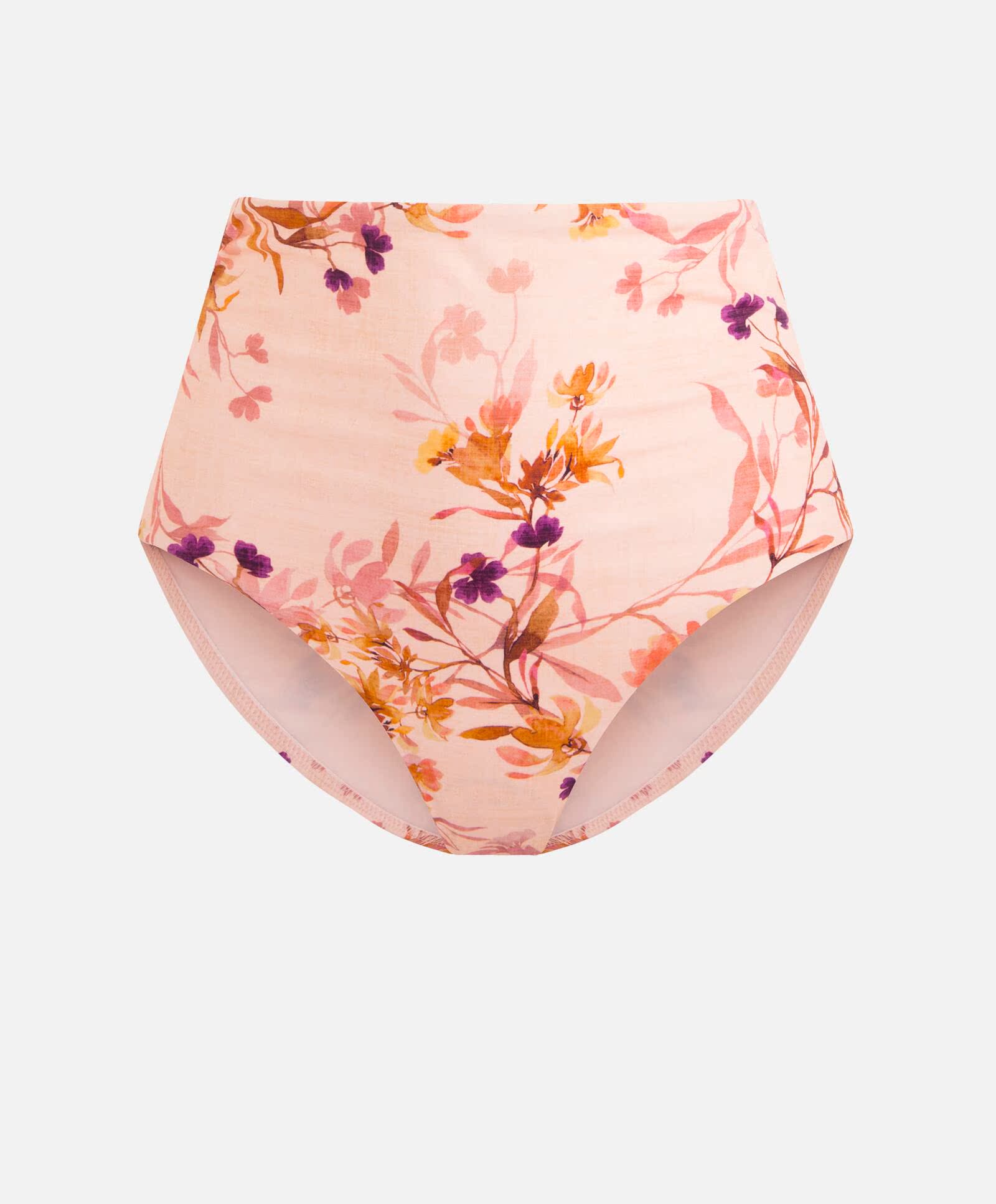 Oysho màu hồng nước hoa eo cao bikini dưới túi hông quần bơi nữ mùa hè 30738219979 - Bikinis bộ đồ bơi nữ