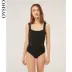 Oysho ren đen trang trí sling jumpsuit body body corset đồ lót nữ 30399294800 - Một mảnh