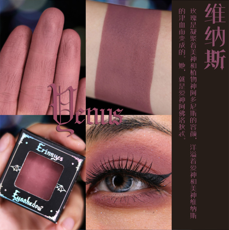 Gothic Wind Monochrom Kết hợp miễn phí Phấn mắt Mờ mờ Pearlescent Polarized metallic Sheen Erinnyes Magic Book Series - Bóng mắt màu mắt colourpop