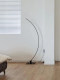 Designer Nordic post-modern minimalist curve floor lamp villa hotel model room living room sofa LED standing lamp