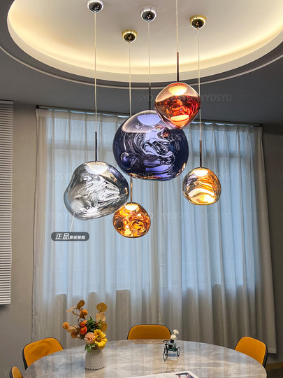 British Tom Dixon Melt Lava Chandelier, Designer Edition, for Villa Duplex Stairwell, Living Room and Dining Room