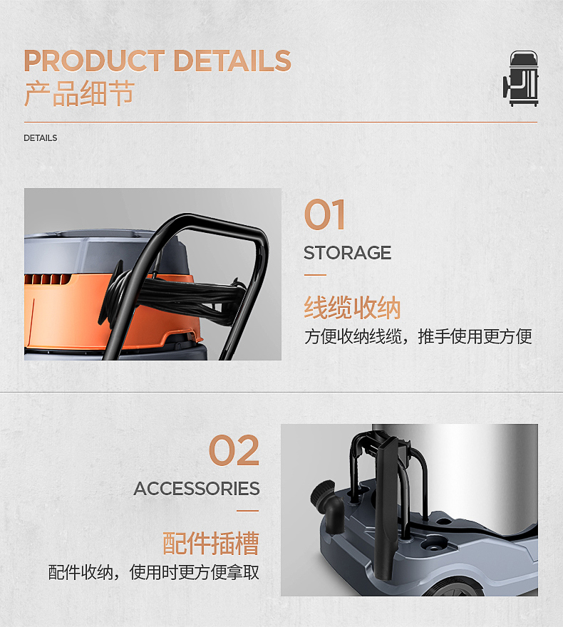 robot hút bụi xiaomi mijia gen 2 Máy hút bụi công nghiệp Jeno 4800W mạnh mẽ nhà máy thương mại công suất cao kho xưởng máy hút bụi lớn - Máy hút bụi robot hút bụi lau nhà nào tốt