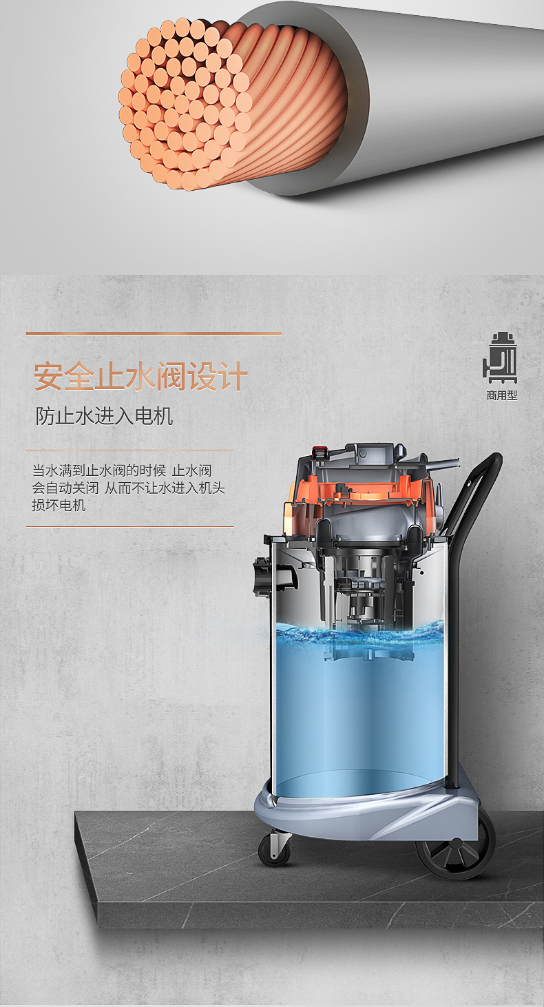 Jeno 1800W thương mại máy hút bụi công nghiệp xưởng xưởng bụi mạnh công suất cao khô và ướt máy hút bụi - Máy hút bụi robot hút bụi frico
