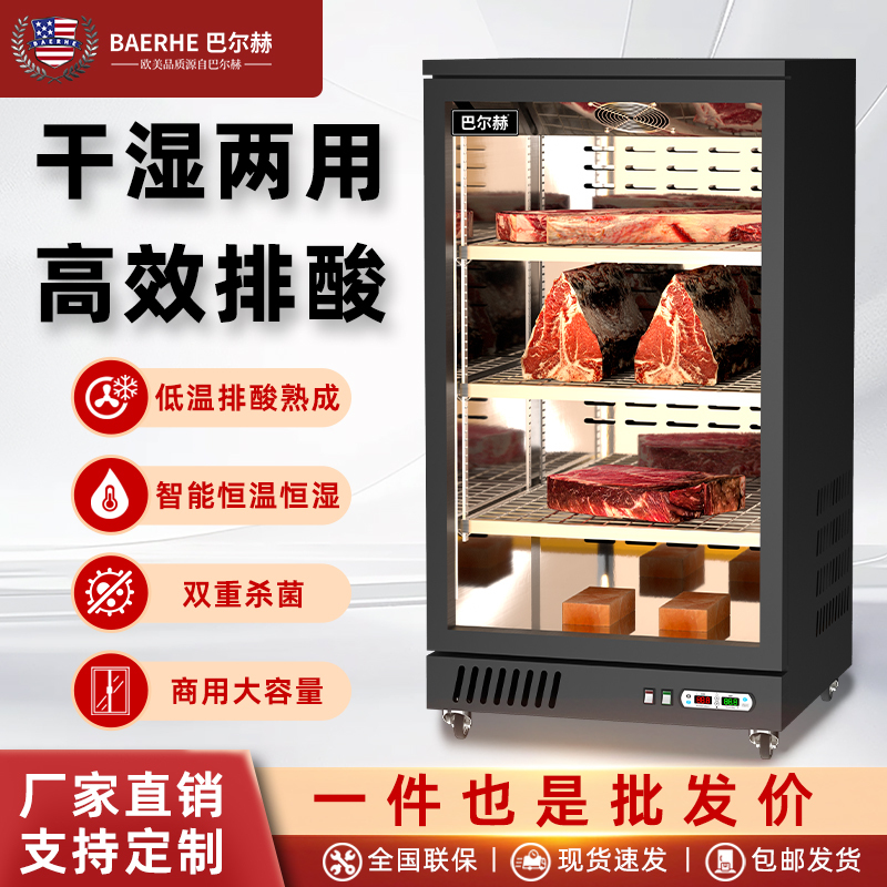 Balhe Dry Aging Cabinet Commercial Wet Aging Beef Steak Cabinet Deep Sea Fish Display Cabinet Small Home Hanging Meat Cabinet