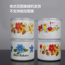 Special treatment enamel bowl Cup Noodle Bowl soup bowl water Cup household capacity fresh Bowl Chinese Lunch Box fast food Cup