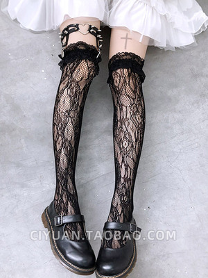 taobao agent Lace elastic socks, Lolita style, punk style, lace dress, cosplay
