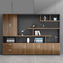 Office furniture Office large file cabinet Wooden bookcase storage data cabinet Board file storage cabinet wall cabinet