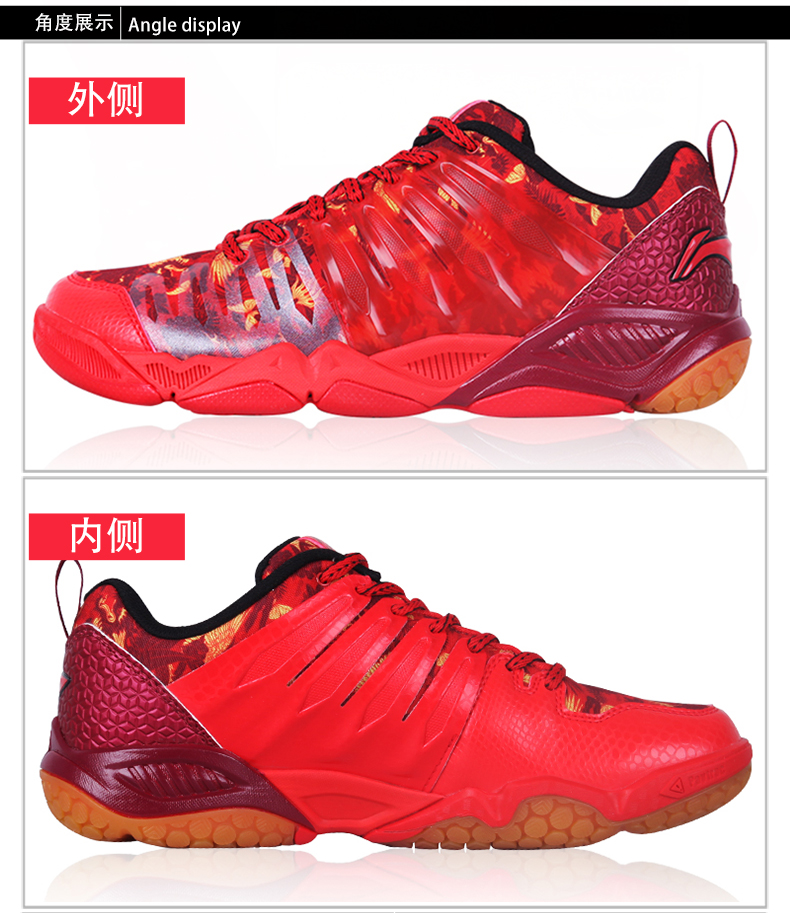 Giày cầu lông chính hãng Li Ning Giày nam đế xuồng chống trượt anh hùng TD Giày thể thao nhẹ tập luyện AYTL039 giày the thao nữ cao cấp