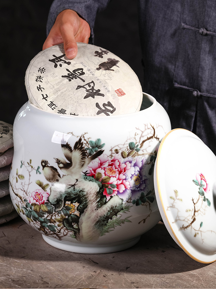 Puer tea cake tea pot pottery clay pot store tea POTS tea tin as cans of purple sand size